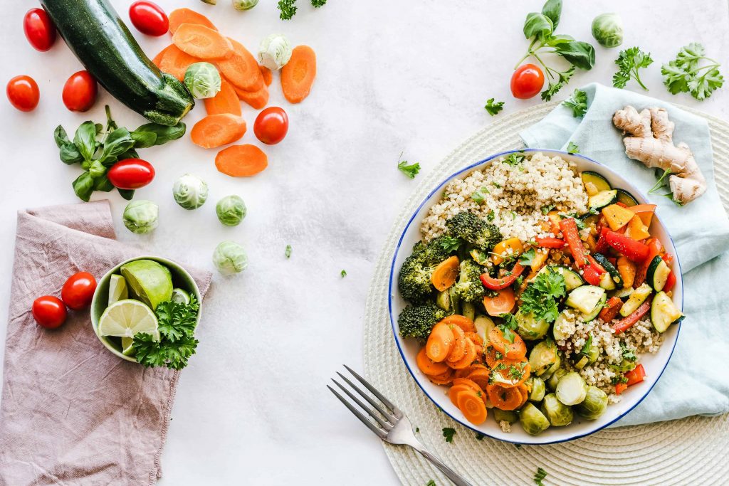 Quinoa Bowl for a healthy breakfast meal without eggs